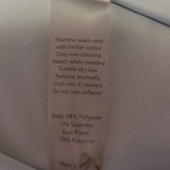 Calia by Carrie Underwood Blue Long Sleeve Racerback Athletic Tee Shirt Top Sz M - Picture 4 of 4